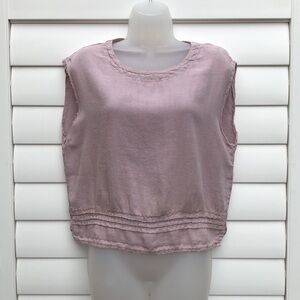 Cut loose 100% Linen sleeveless top